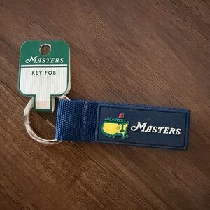 Masters Navy Blue Key Fob with Yellow Logo Accent